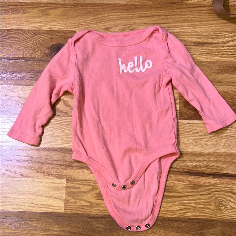 Pink 'Hello' Kids One Piece